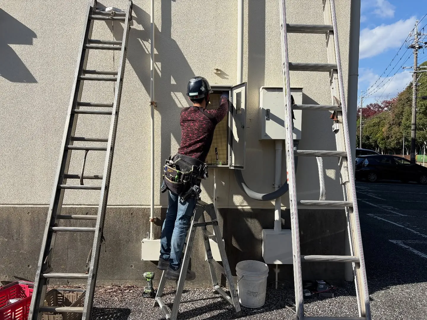 今日は✨動力幹線廻りの改修工事を行いました🔧。